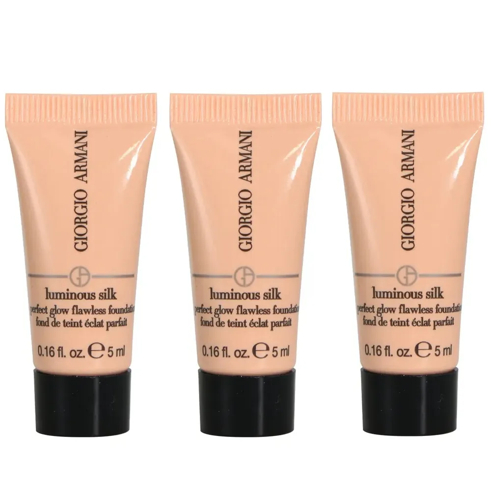 GIORGIO ARMANI 亞曼尼 輕透亮絲光粉底#2 5mlX3入組 旅行小樣