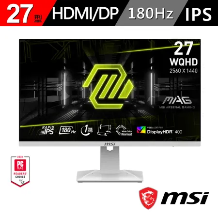 MSI 微星 MAG 274QRFW 27型 IPS WQHD 180Hz 電競螢幕(HDR400/FreeSync