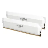 美光Micron Crucial PRO DDR5 6000 32G(16G*2) 超頻版雙通道桌上型電腦記憶體(白色)