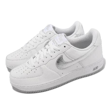 Nike Air Force 1 Low Retro 男鞋 白 銀 AF1 休閒鞋 DZ6755-100