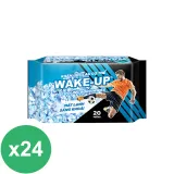 立得清 WAKE UP酷涼運動濕巾20抽X24包