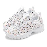 Fila 休閒鞋 Disruptor LL Multi Graphic 男女鞋 白 厚底 老爹 4C639Y199