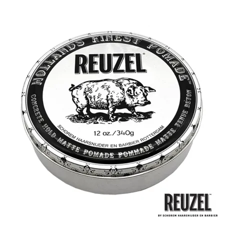 REUZEL 星耀豬超強水性無光澤髮蠟 340g (Concrete Hold Matte Pomade)