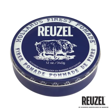 REUZEL 深藍豬強力纖維級水性髮泥 340g (Fiber Pomade)