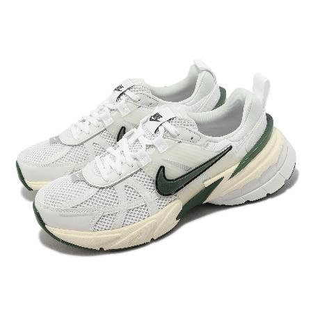 Nike 休閒鞋 Wmns V2K Run 女鞋 男鞋 銀灰 綠 復古慢跑鞋 網布 老爹鞋 FD0736-101