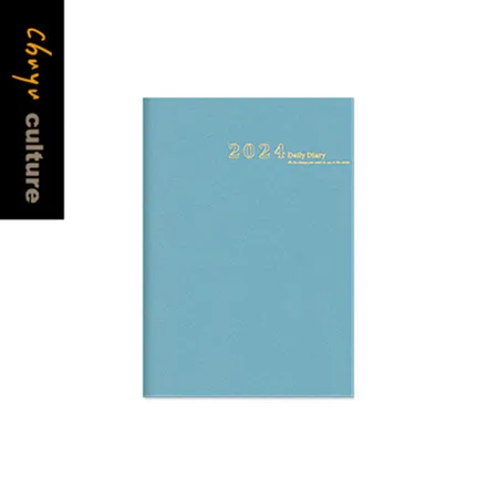 2024年A6日誌內頁 1日1頁 -03灰藍【珠友文化】 TAAZE讀冊