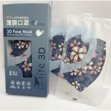 PTFE奈米微孔薄膜3D口罩5枚入/櫻花款【i-life 】 TAAZE讀冊生活