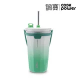 真空陶瓷保溫吸管杯700ml-抹茶綠【鍋寶CookPower】 TAAZE讀冊生活