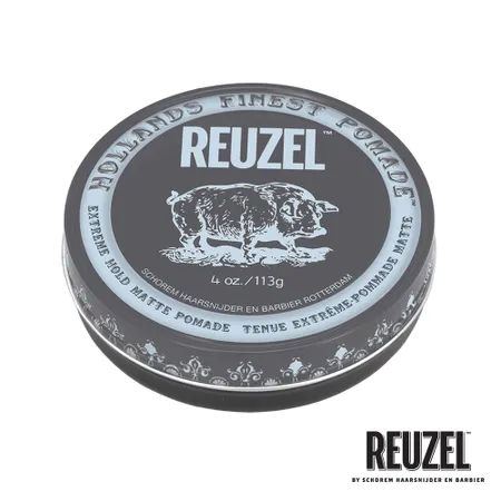 REUZEL 灰豬極強水泥級無光澤髮蠟 113g (Extreme Hold Matte Pomade)