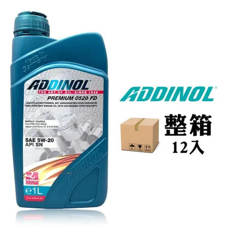 ADDINOL PREMIUM 5W20 FD 全合成機油【整箱12入】專為 EcoBoost 引擎設計