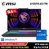 【MSI 微星】Cyborg 15 A13VFK-831TW 15.6吋 i7 RTX4060 電競筆電