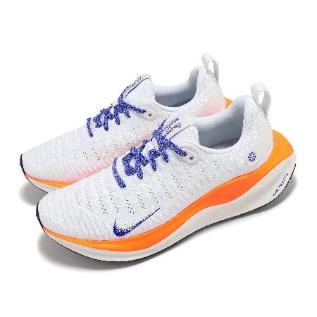 Nike 防潑水慢跑鞋 Reactx Infinity Run 4 Blueprint 女鞋 巴黎奧運 白 橘 HJ6649-900