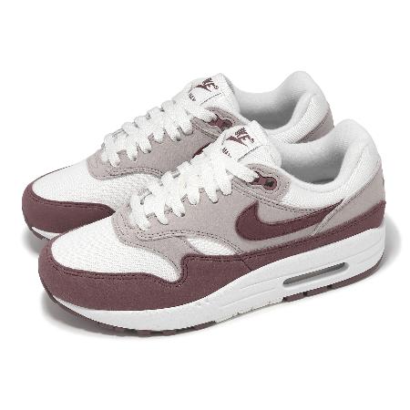 Nike 休閒鞋 Wmns Air Max 1 女鞋 白 紫 Smokey Mauve 運動鞋 DZ2628-104