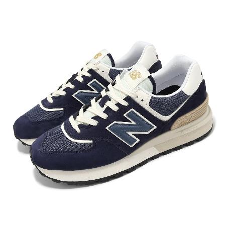 New Balance 休閒鞋 574 Legacy 男鞋 女鞋 藍 白 麂皮 緩震 情侶鞋 NB U574LGBB-D