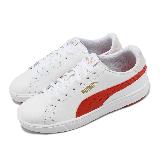 Puma 休閒鞋 Serve Pro Lite 男鞋 女鞋 白 紅 皮革 彎刀 小白鞋 37490219