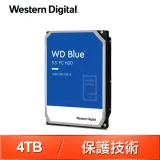 WD 4TB 3.5吋 5400轉 256MB快取 藍標 硬碟(WD40EZAX-3Y)