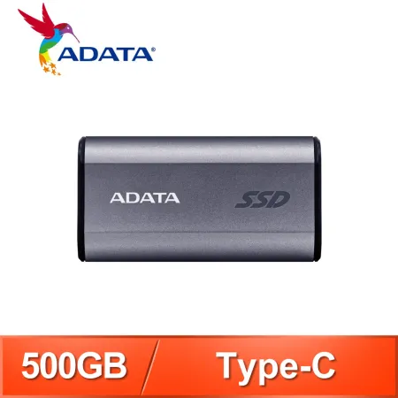 ADATA 威剛 SC750 500G Type-C 外接SSD《鈦灰 》