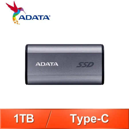 ADATA 威剛 SC750 1T Type-C 外接SSD《鈦灰 》