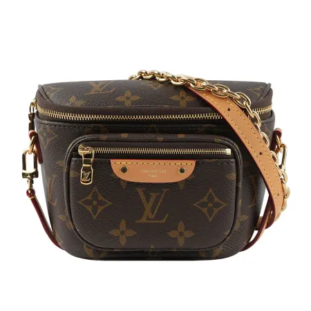 【LV】新款 Monogram 塗層帆布迷你腰包