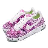 Nike 休閒鞋 AF1 Crater Flyknit 紫白 女鞋 Air Force 1 DC7273-500