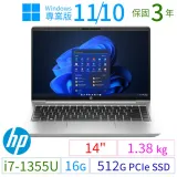 HP ProBook 440 14吋商用筆記型i7-1355U/16G/512G/Win10/Win11 Pro專業版