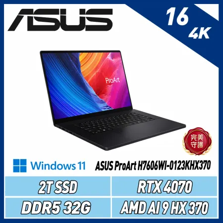 ASUS ProArt H7606WI-0123KHX370 (RA9 HX370/32G/RTX4070/2T