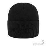 The North Face 北面 毛帽 針織 Logo壓花 黑 NF0A7WJHJK3