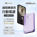 小米有品 | mimax 米覓 磁吸無線充支架行動電源10000mAh 超強磁吸充電 鋁合金風格 輕薄大容量