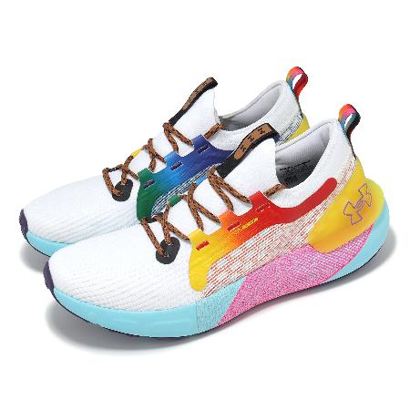 Under Armour 慢跑鞋 HOVR Phantom 3 SE Pride 男鞋 白 彩虹 UA 3027281100