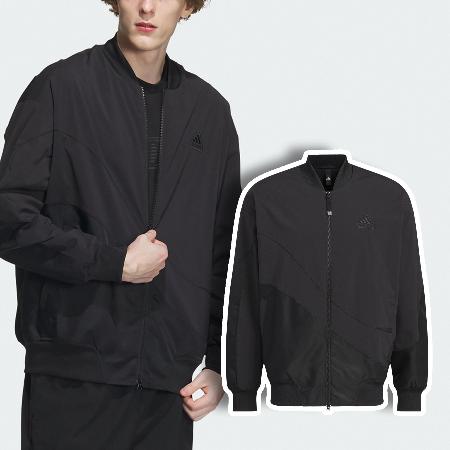 adidas 外套 CNY Jacket 男款 黑 寬鬆 立領 飛行外套 夾克 愛迪達 IZ1613