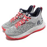 Under Armour 籃球鞋 3Z6 男款 灰 螢光 桃紅 Curry 子系列 UA 3025090101