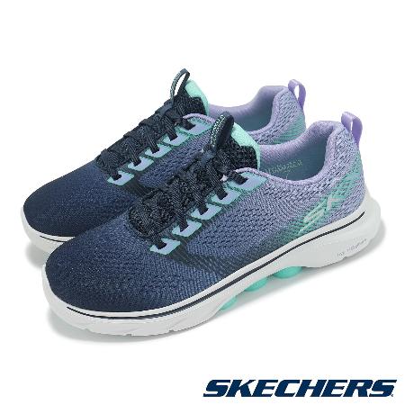 Skechers 休閒鞋 Go Walk 7-Hailey 女鞋 藍 健走鞋 緩衝 漸層 運動鞋 125251NVMT