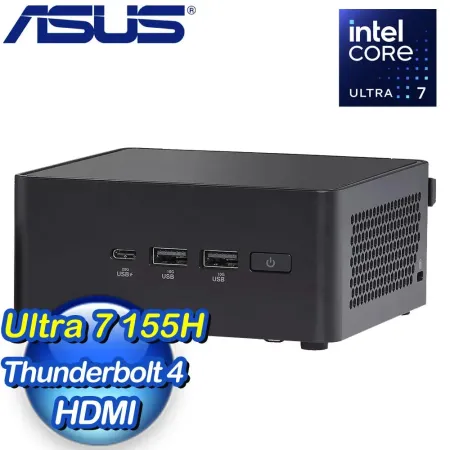 ASUS 華碩 NUC 14 PRO Ultra 7 155H 準系統(RNUC14RVHU700009I)