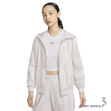 Nike 防曬連帽外套 女裝 抗UV 米 FV6299-104