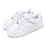 Nike 休閒鞋 Force 1 Low Easyon PS 中童鞋 白 皮革 魔鬼氈 AF1 FN0237-111