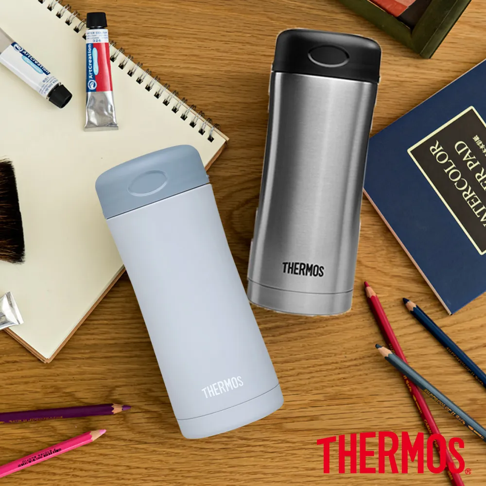 【THERMOS膳魔師】不鏽鋼真空保溫杯400ml(JCG-401/400))