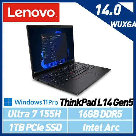 【最新Ultra處理器】Lenovo 聯想 ThinkPad L14 Gen5 Ultra 7 14吋 AI商務筆電