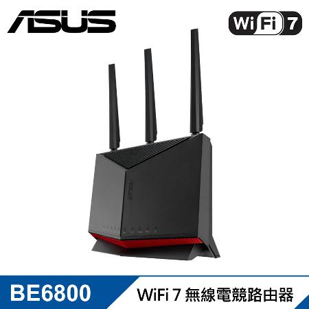 【ASUS 華碩】RT-BE86U BE6800 WiFi 7 無線雙頻電競 路由分享器