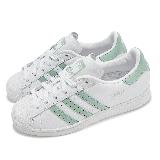 adidas 休閒鞋 Superstar W 女鞋 白 綠 貝殼頭 三葉草 愛迪達 IG4541
