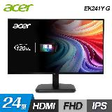 【Acer 宏碁】EK241Y G 24型 IPS 120Hz 護眼螢幕【福利品】