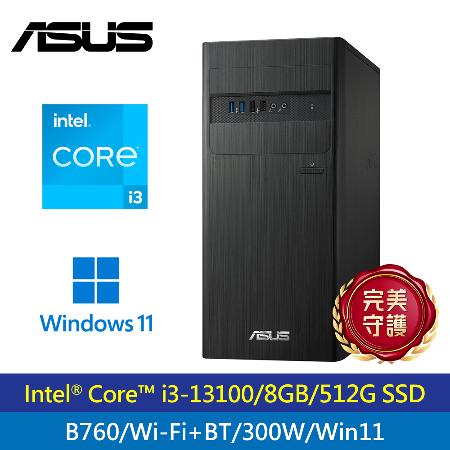 【ASUS 華碩】H-S500TE 13代 i3 四核電腦