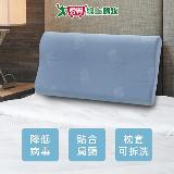 BIOME 制菌釋壓記憶枕 50x30x10/7.5cm 臺灣製 枕套可拆洗 抗菌 貼合肩頸【愛買】