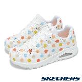 Skechers 休閒鞋 Uno-Spotted Air 女鞋 白 氣墊 支撐 微厚底 155216WMLT