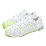 Nike 訓練鞋 Metcon 9 男鞋 白 螢光綠 健身 重訓 穩定 運動鞋 DZ2617-104