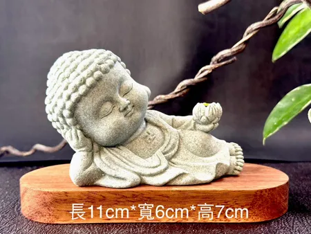 Q版禪風卧佛線香座 8941401 - friDay購物