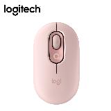 【Logitech 羅技】POP MOUSE 無線藍芽滑鼠 - 玫瑰粉