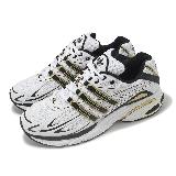 adidas 休閒鞋 Adistar Cushion 男鞋 白 黑 金 緩衝 拼接 復古跑鞋 愛迪達 IH3386