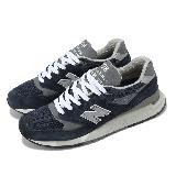 New Balance 休閒鞋 998 男鞋 海軍藍 銀 緩震 麂皮 美製 NB 經典 U998NV-D