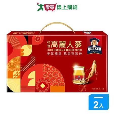 桂格高麗人蔘禮盒42ML*10【兩入組】