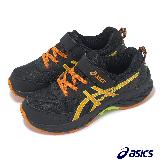 Asics 越野跑鞋 Pre Venture 9 PS 中童 黑 橘 魔鬼氈 支撐 抓地 戶外 運動鞋 亞瑟士 1014A277002